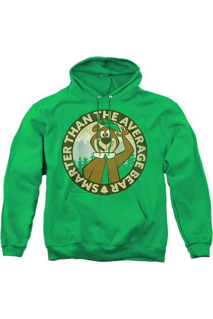 Gildan Yogi Bear Smarter Than Average Hooded Sweatshirt Green Medium 2