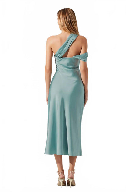 ASTR Cersel Midikleid Blau Small 3