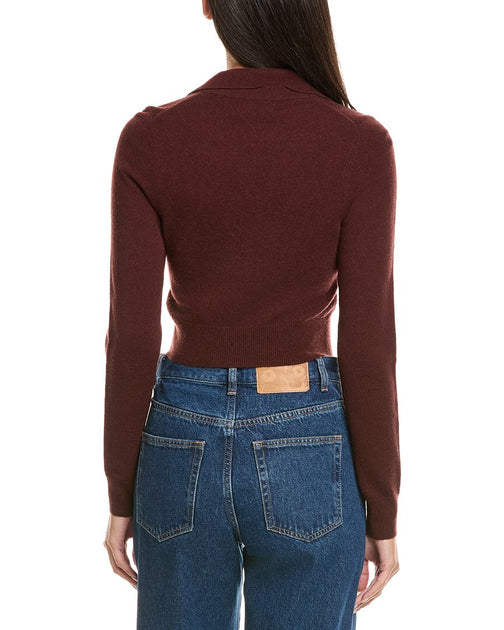 NAADAM Wool Cashmere-Blend Cardigan Red Large 3