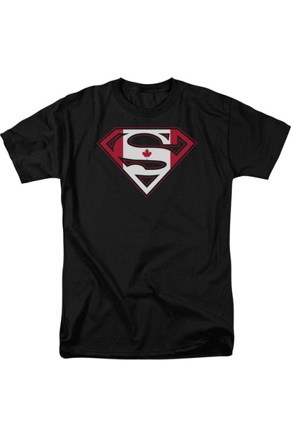 Gildan Superman Canadian Shield T-Shirt Black 4XLarge 2