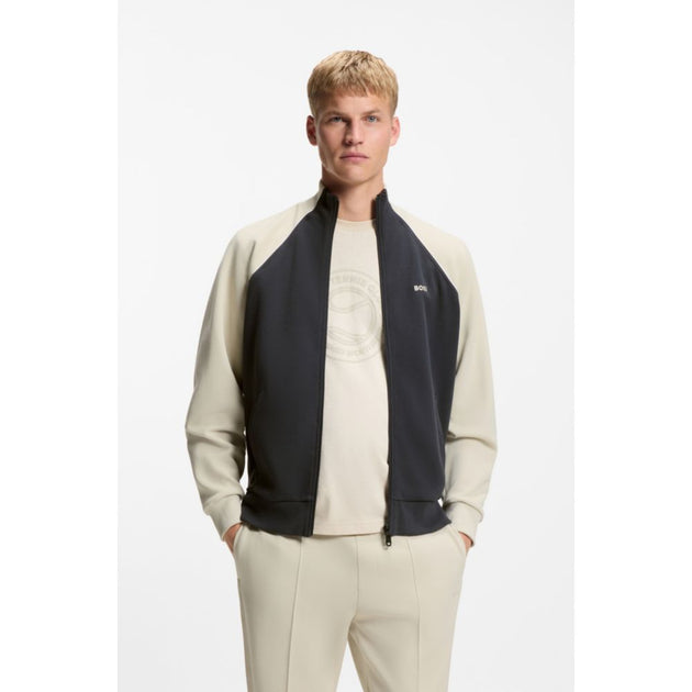 Boss Contrast-piping Sweatshirt Beige XLarge 4