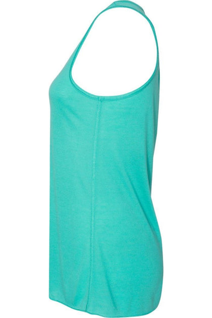 BELLA + CANVAS Flowy Racerback Tank Blue XXLarge 4