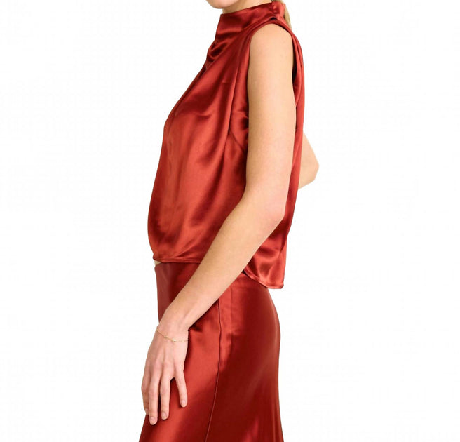 Line and Dot Parven Top Red Small 4