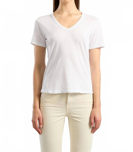 Cotton Citizen Standard V-Neck Tee White Medium 2