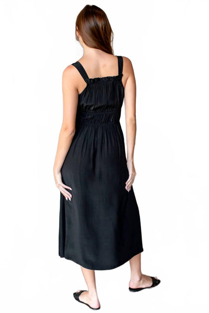 Emerson Fry Pull On Pipa Dress Black Small 3