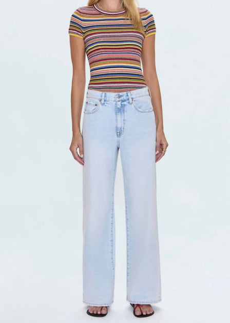 PISTOLA Hendrix High Rise Baggy Jeans Blue 30 2
