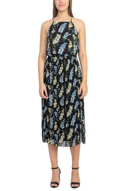 Sam Edelman Pleated Dress Blue US 6 2