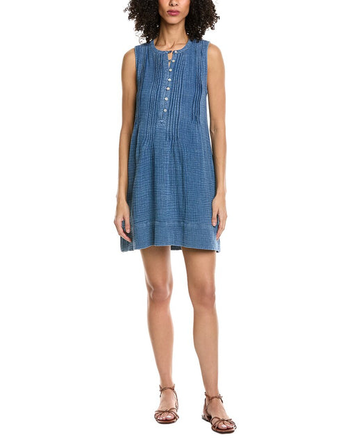 Faherty Isha Dress Blue XXLarge 2