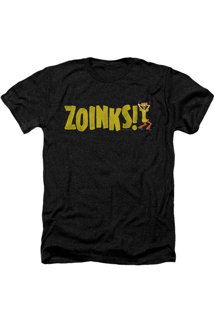 Gildan Scooby Doo Zoinks Heather Tee Black Medium 2
