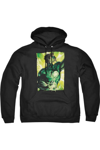 Gildan Green Lantern Up Up Erwachsenen Kapuzenpulli Schwarz XL 2