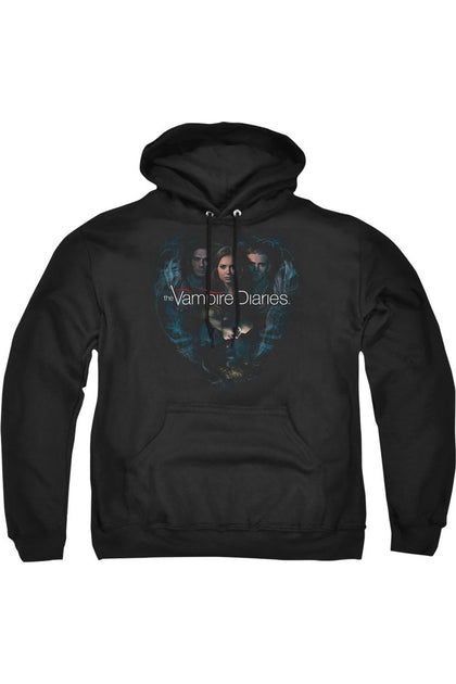 Gildan Vampire Diaries Hearts Desire Hoodie Grey Medium 2