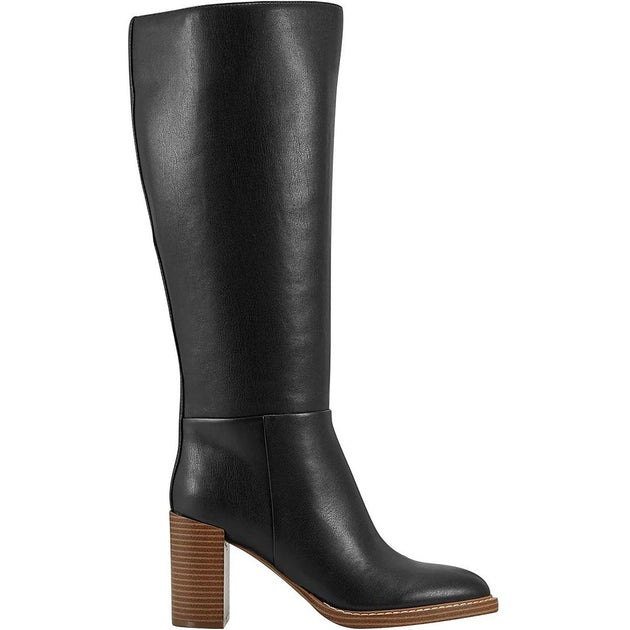 Marc Fisher Gabey Womens Faux Leather Wide Calf Knee-High