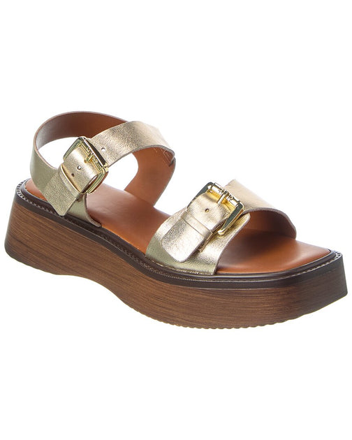 Dune London Luno Platform Sandal Gold EU 41 2