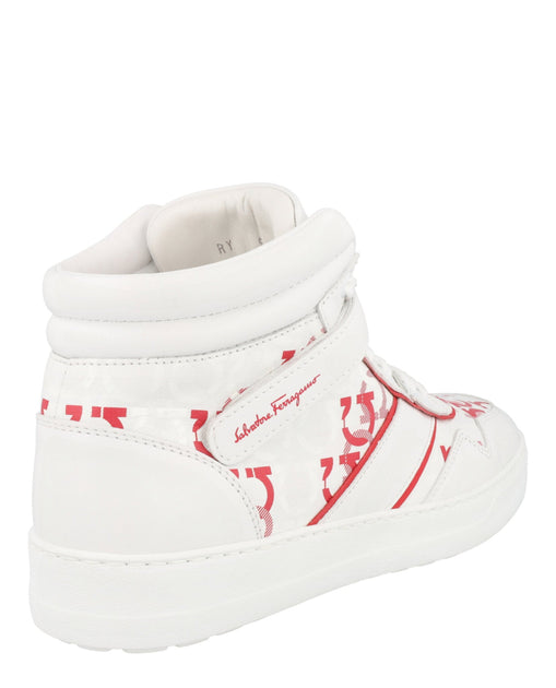 Ferragamo Something 2 High-Top Sneakers White US 10 4
