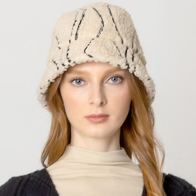 FASHNZFAB Sherpa Bucket Hat Grey 3