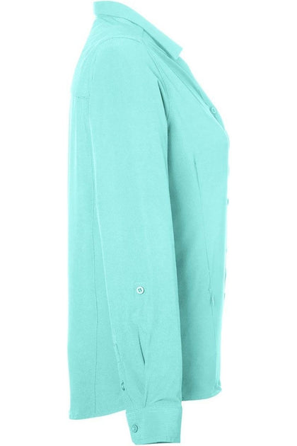 Core365 Ultra UVP Long Sleeve Marina Shirt Blue Large 4