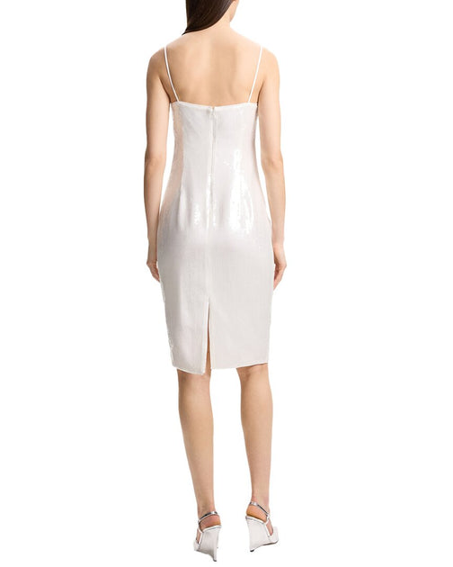 Theory Wide Strap Slip Dress, White / 10