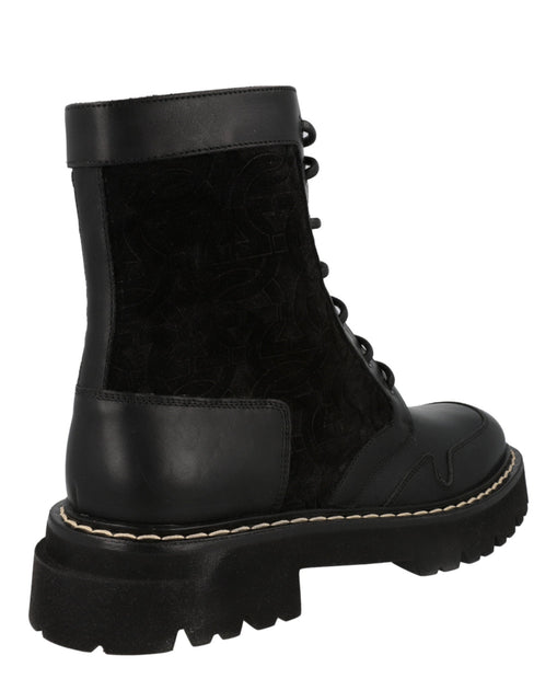 Ferragamo Ankle-Length Combat Boots Black US 8 4