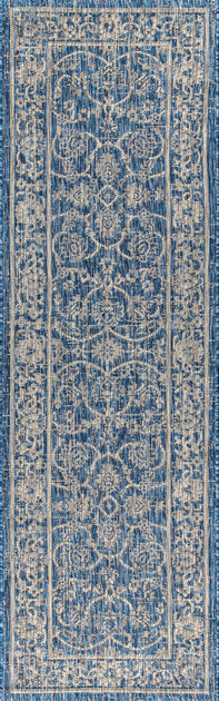 Jonathan Y Pop Abstract Blue Indoor Outdoor Area Rug 4