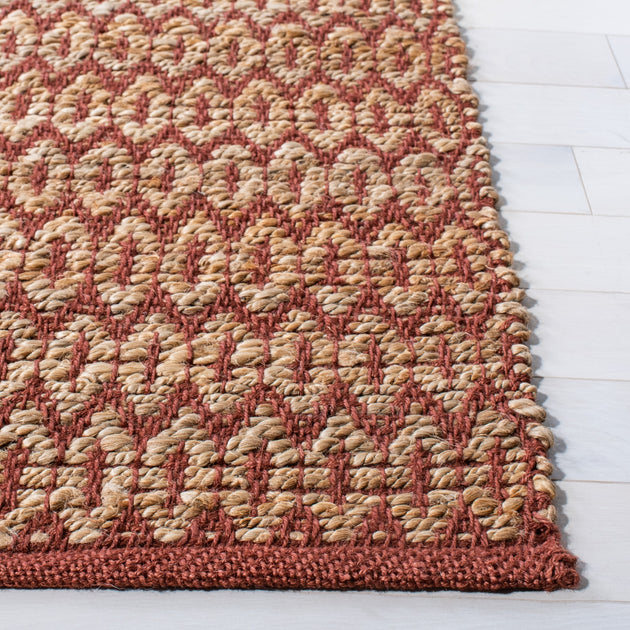 Safavieh NFB701 Area Rug Natural/Rust 4