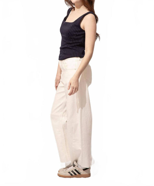 Skies Are Blue Ella Pinstripe Top Black Medium 4