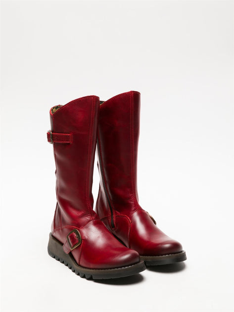 Fly London MES 2 Boot Red EU 37 4