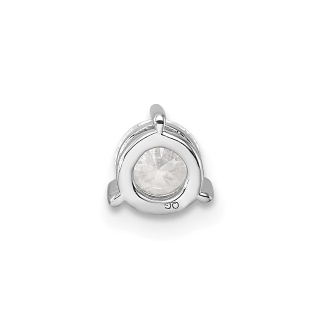 Diamond2Deal Lab Grown Diamond Pendant Silver 4