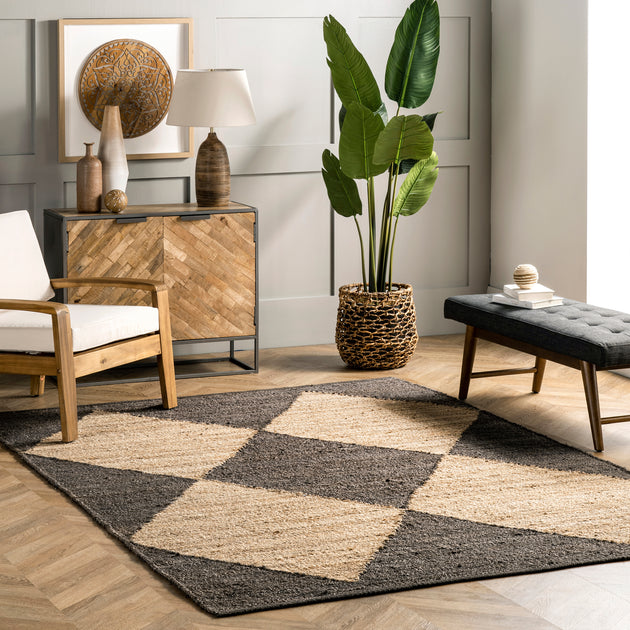 Tapis en jute nuLOOM Pandora Diamant 2