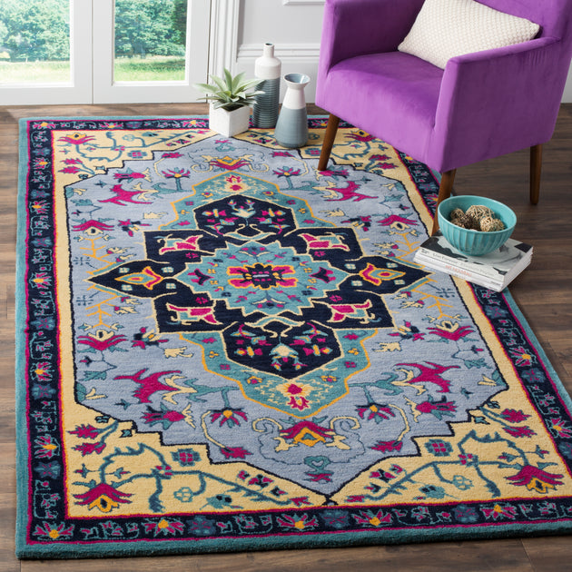 Safavieh Bellagio Area Rug Light Blue Multi 2