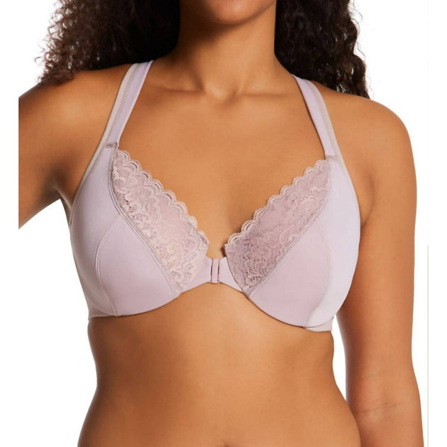 Playtex Front Close No Poke Dreamwire Bra Purple 48DDD 3