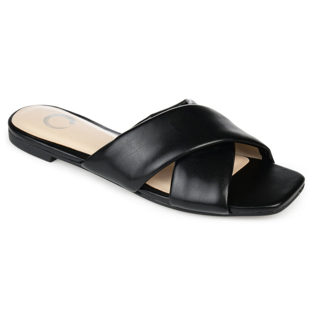 Journee Collection Carlotta Slide Gold US 6 2