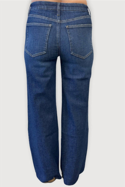 Oliver Logan Crawford Mid-Rise Wide Leg Jean Multi 30 3