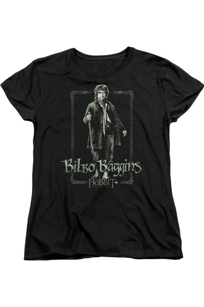 Gildan The Hobbit Bilbo Stare T-Shirt Noir Medium 2