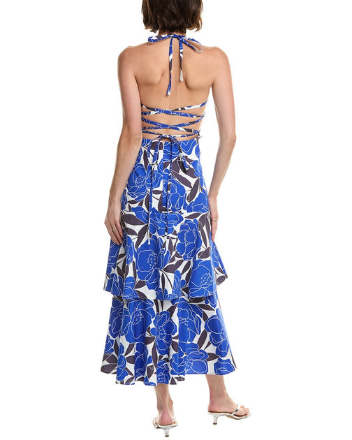 Milly Camellia Floral Poplin Dress Multi US 6 3