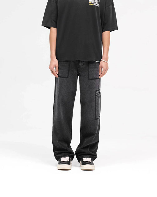 Represent R3 Drive Denim Baggy Fit Jeans Black US 34 Regular 2
