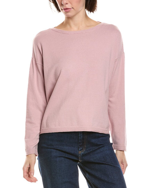 Vince Camuto Rolled Edge Trim Top Pink Medium 2
