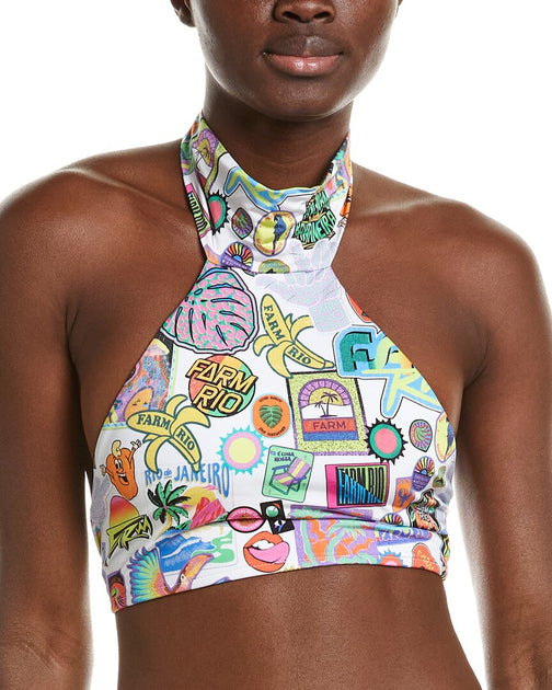 FARM Rio Sticker Bikini Top Multi Large 2
