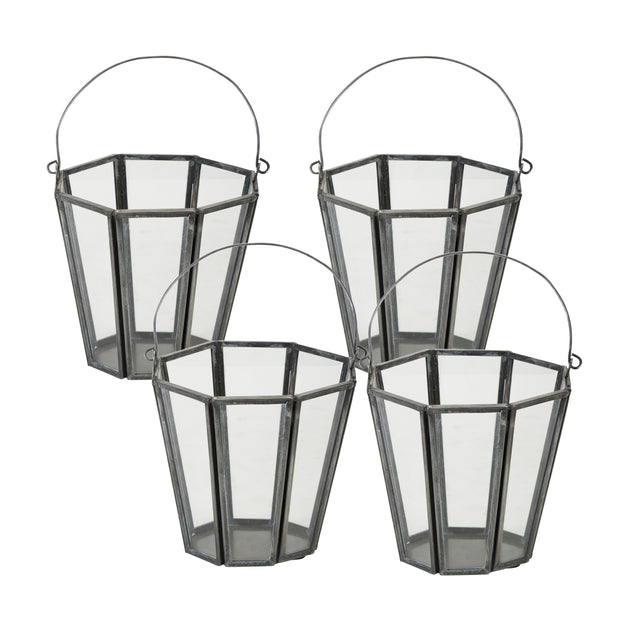 Hivvago Candle Holder Set Silver 2