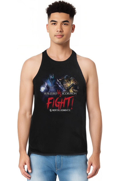 Gildan Mortal Kombat X Fight Tank Top Black Small 4