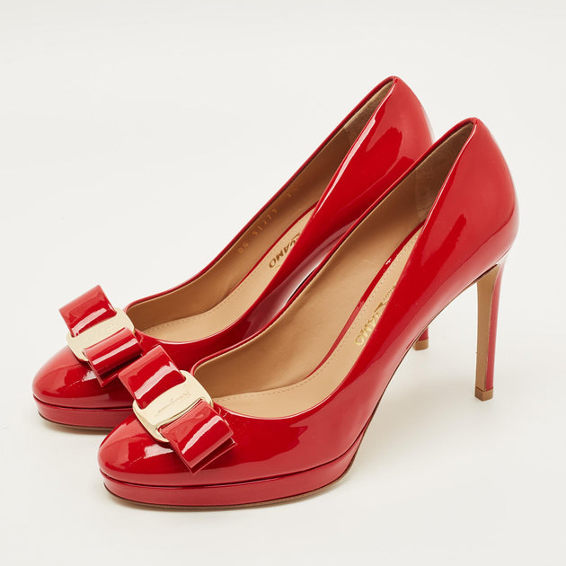 Salvatore Ferragamo Osimo Pumps Red EU 38 3