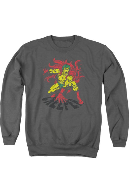 Gildan DC Comics Creeper Crewneck Sweatshirt Grey Small 2