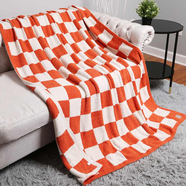FASHNZFAB Reversible Throw Blanket Checkerboard 7