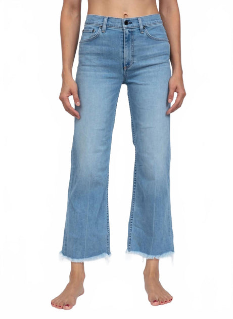 ASKK NY Women's Crop Wide Leg Jeans Blue 28 2