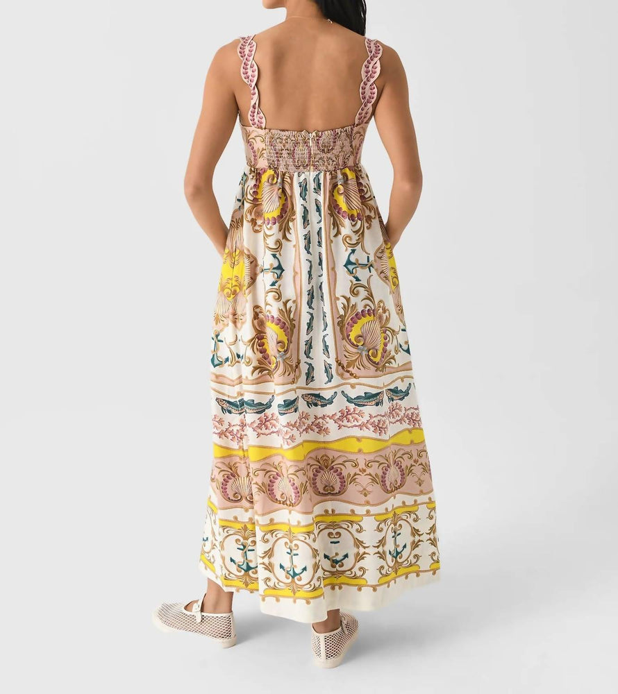 farm rio maritime magic linen blend sleeveless maxi dress In Off-White color:47.2x11.8x30 inch / 120x30x76cm / cherry Color / Chest Of Drawers / USA DELIVERY 1 WEEK Long Sleeve Embellished Backless applique dress The sand trancoso maxi