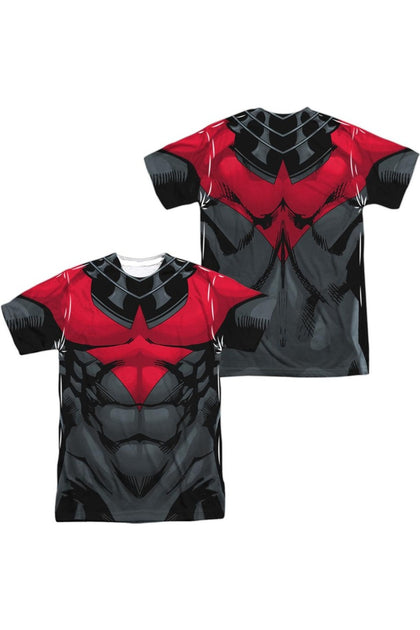 Gildan Batman Nightwing Rotes Uniform Kurzarm Polyester T-Shirt Schwarz XLarge 2