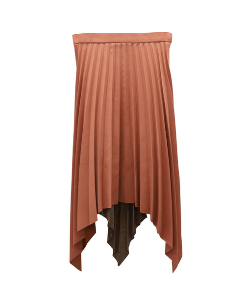 Acne Studios Electric-Pleated Asymmetrical Midi Skirt Pink XXS 2