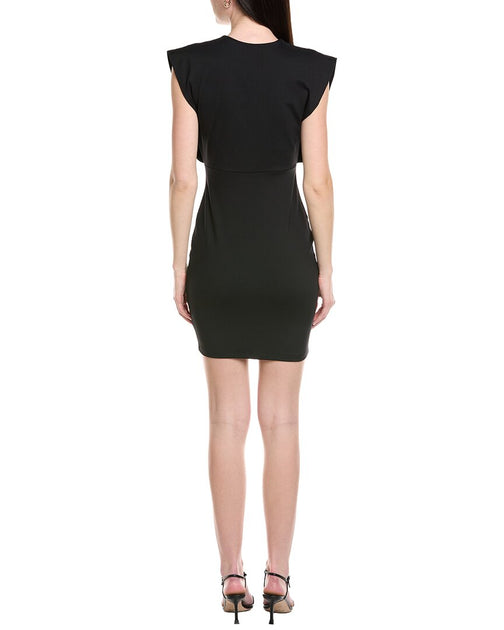 Susana Monaco Open Side Mini Dress Black Medium 3