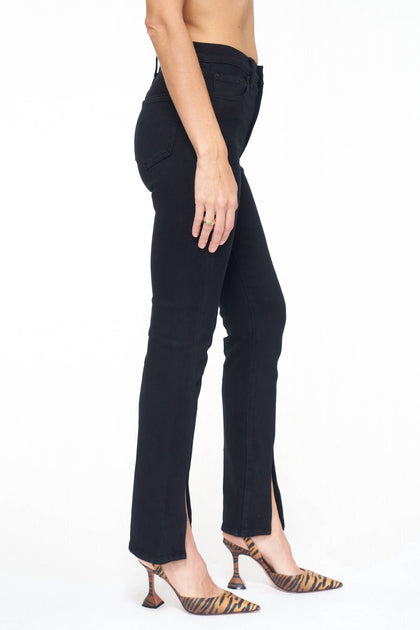 PISTOLA Teagan Straight Jean Black 27 3