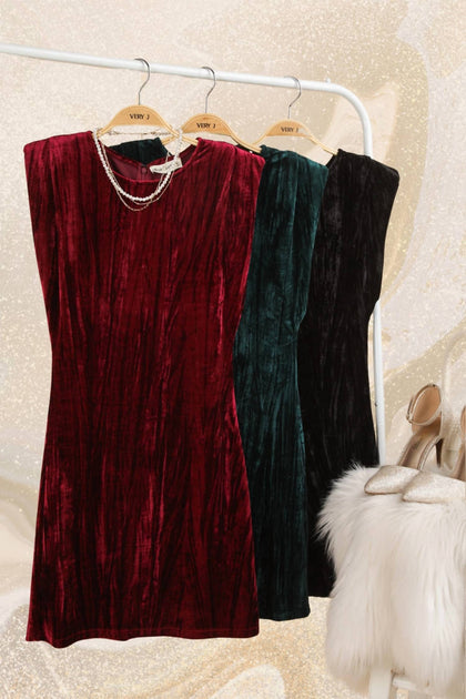 HYFVE Velvet Mini Dress Black Medium 3