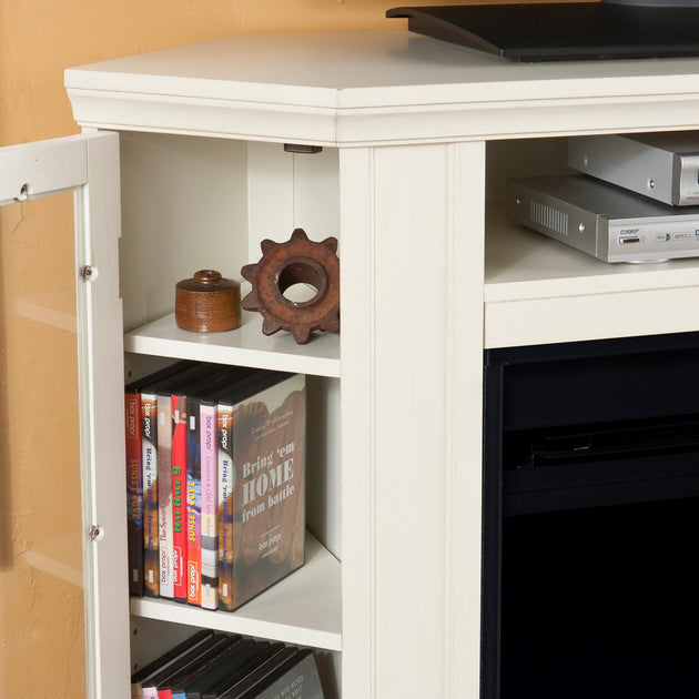 SEI Claremont Convertible Electric Fireplace Ivory 3